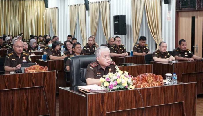 Kajati Sumut Ikuti Rapat Evaluasi Capaian Kinerja Kejaksaan RI Semester I Tahun 2025