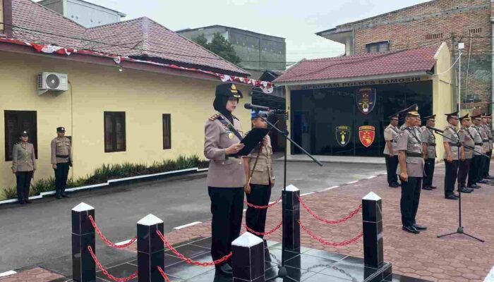 Polres Samosir Gelar Upacara Peringatan Hari Juang Polri, Teladani Semangat Juang Pendahulu