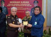 Peringati Hari Lahir Ke-80 Kejaksaan R.I, Kejati Sumatera Utara Gelar Seminar Ilmiah Tentang “Optimalisasi Pendekatan Follow The Money dan Follow The Asset Dalam Penanganan Perkara Pidana”
