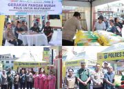 Wakapolres Samosir Bersama Forkopimda Ikuti Kick Off Gerakan Pangan Murah Polri