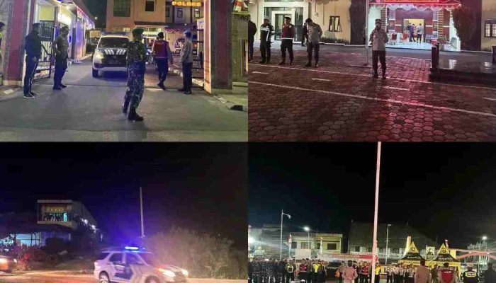 Kapolres Samosir Pimpin Patroli Skala Besar Antisipasi Gangguan Kamtibmas