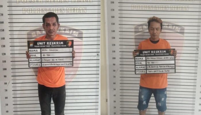 Dua Residivis Pencurian Ditangkap Polsek Medan Timur, Satu Buron
