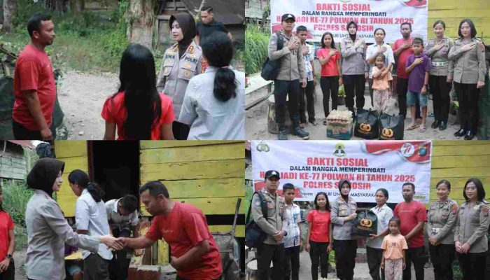 Aksi Sosial Polwan Polres Samosir: Berbagi Kasih dengan THL Polres Samosir