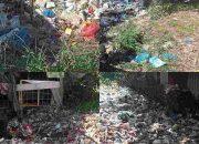 Info Pak Bupati, Parit Besar Pasar 3 Datuk Kabuh Tembung Jadi ‘Tong Sampah’ Pedagang