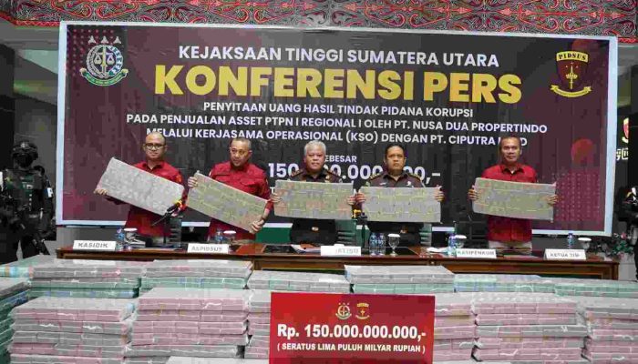 Perkara Tipikor Penjualan Aset PTPN I Regional I, Penyidik Kejati Sumatera Utara Amankan Uang 150 Miliar Rupiah Dari PT. DMKR