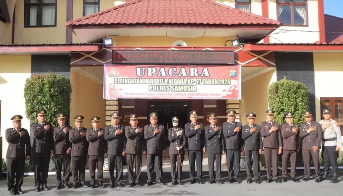 Bela Negara Harus Diwujudkan dalam Tindakan Nyata, Pesan Kapolres Samosir