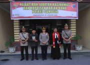 AKBP Rina Sry Nirwana Tarigan Lantik Kasi Humas dan Kapolsek Harian Boho Polres Samosir
