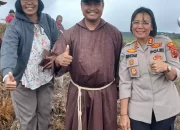 Kapolres Samosir Bersama Yayasan Keutuhan Ciptaan Ordo Kapusin Tanam 620 Pohon di Perbukitan Partukko Naginjang